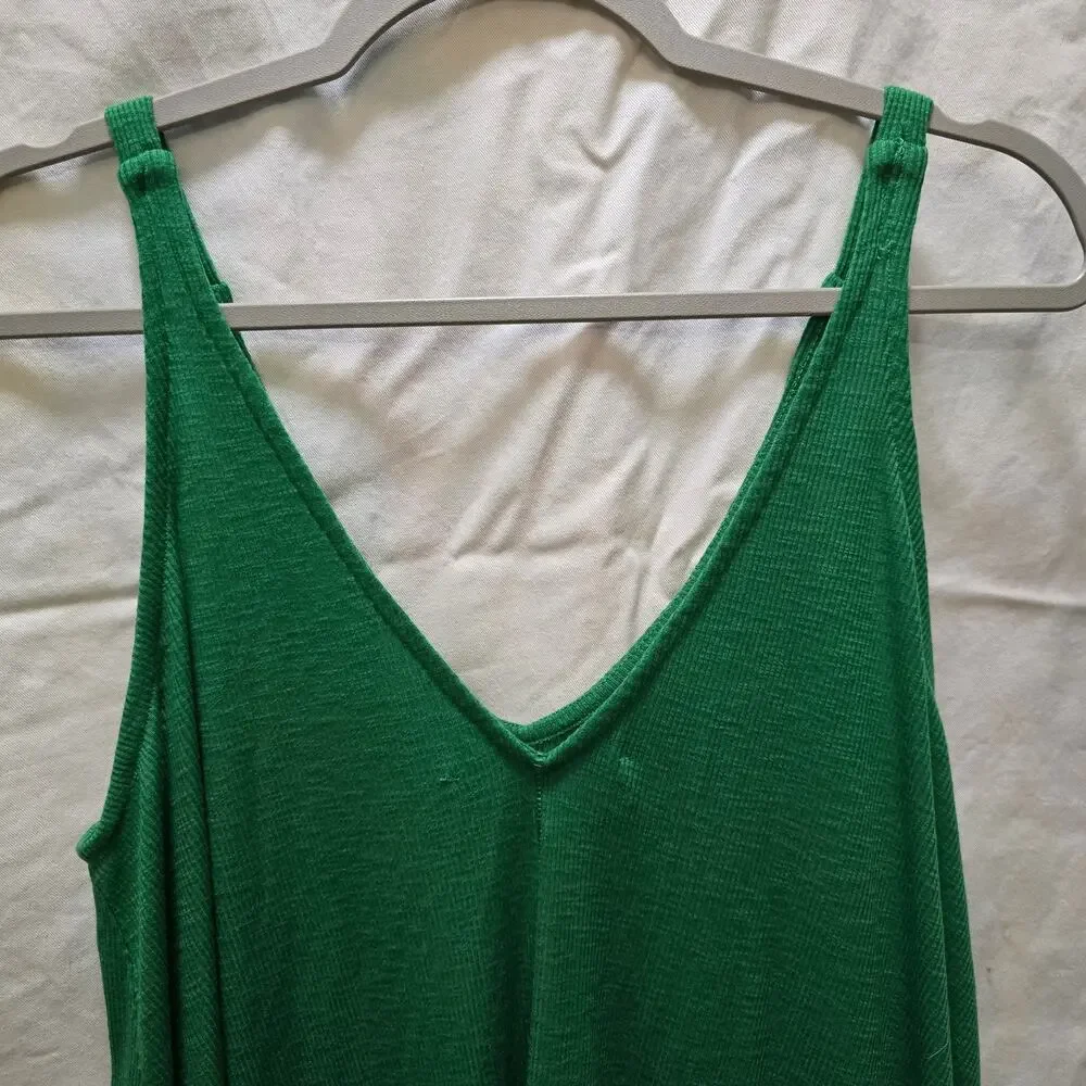 Free People Green Midi Slip Dress
